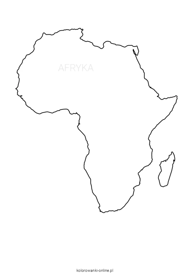 Afryka kolorowanka
