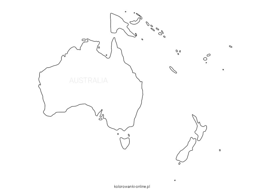 Australia kolorowanka