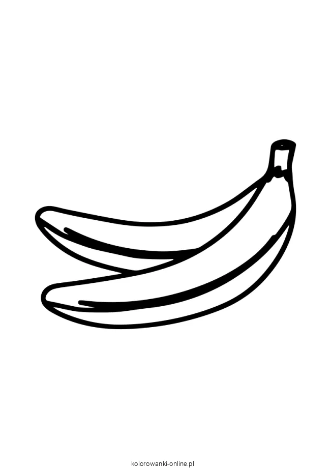 banany kolorowanka