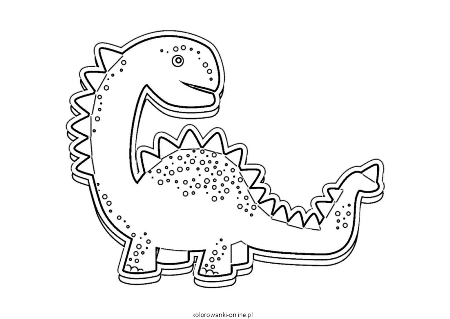 dinozaur kolorowanka