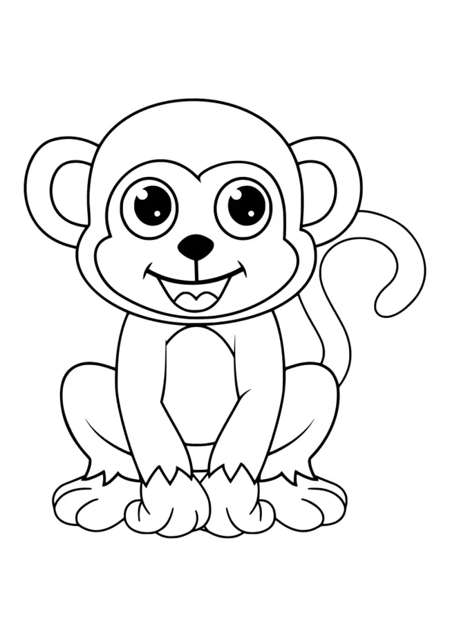 małpka kolorowanka