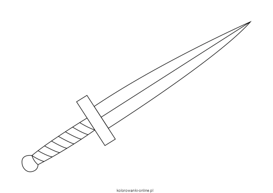 miecz kolorowanka