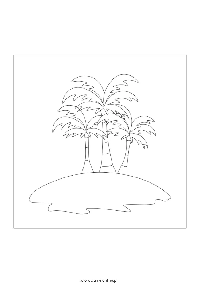 palmy kolorowanka