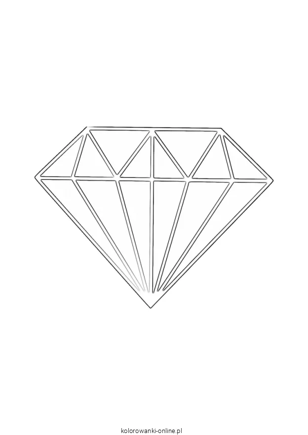 diament kolorowanka