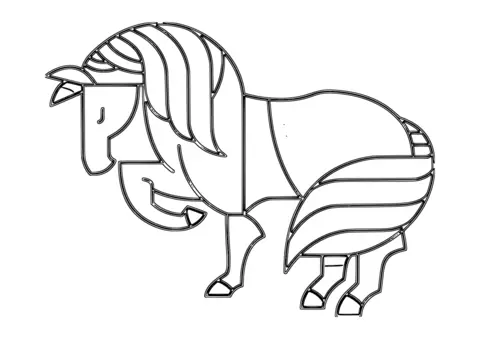 koń kolorowanka