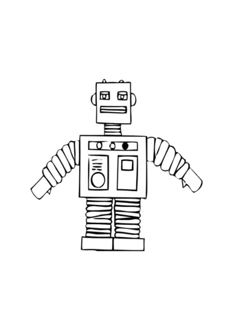 robot kolorowanka