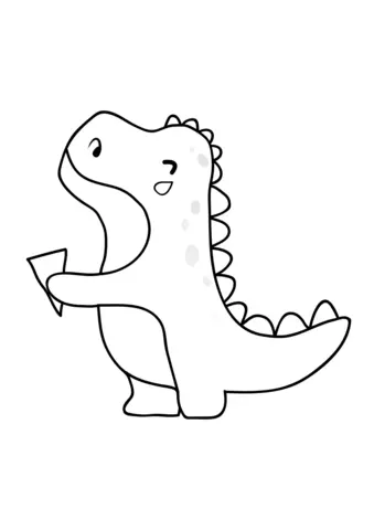 dinozaur t-rex kolorowanka