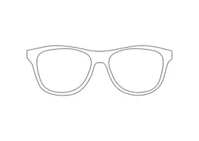 okulary dla dziecka kolorowanka