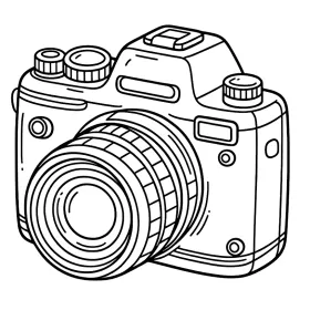 aparat fotograficzny kolorowanka
