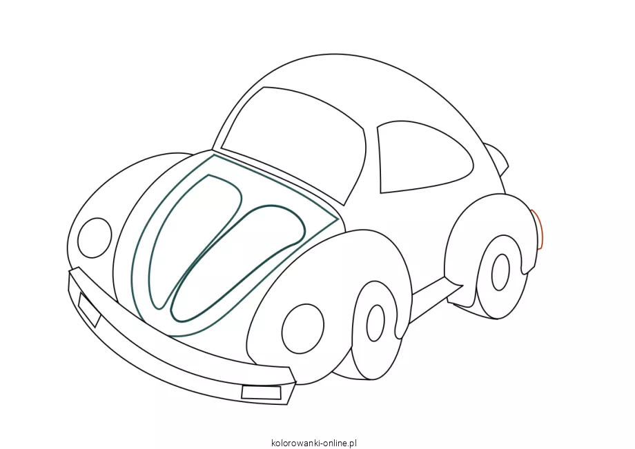 samochód Beetle kolorowanka