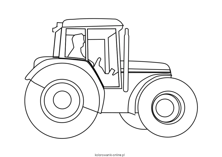 traktor kolorowanka