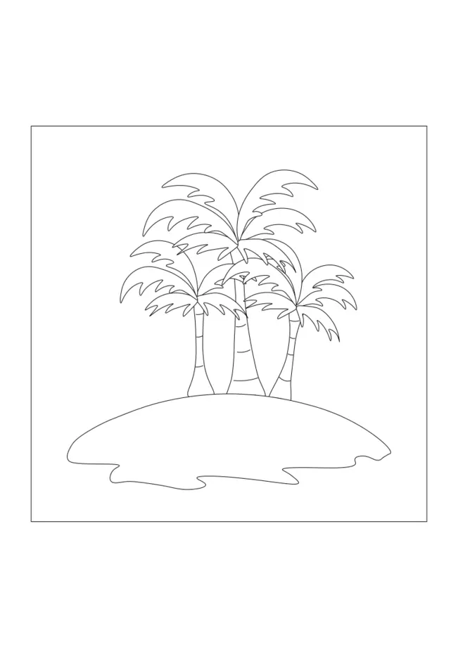 palmy kolorowanka