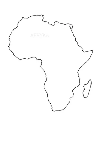 Afryka kolorowanka