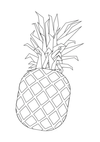 ananas kolorowanka
