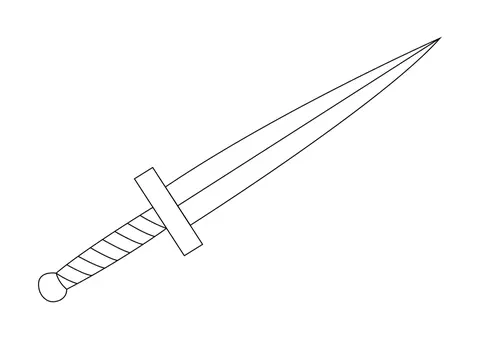 miecz kolorowanka