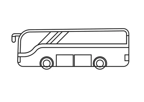 nowoczesny autobus kolorowanka