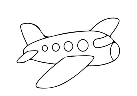 samolot kolorowanka