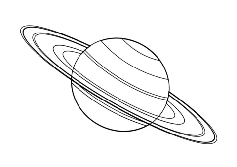 Saturn kolorowanka
