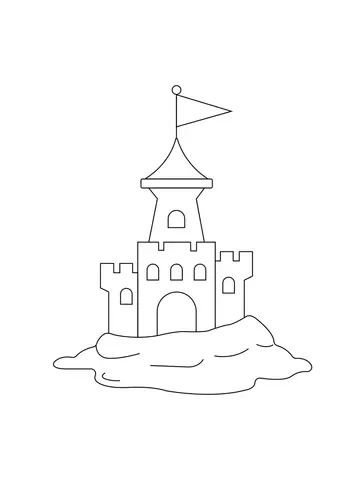 zamek kolorowanka