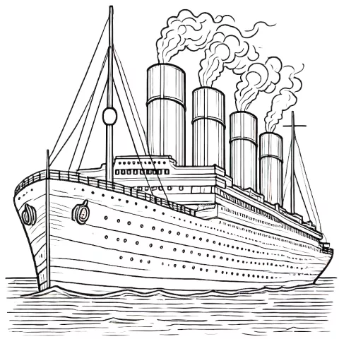 Titanic kolorowanka