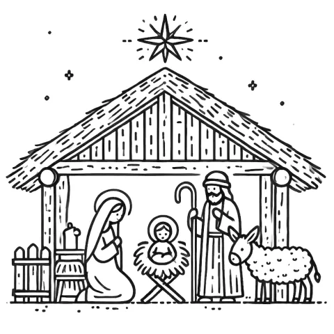 stajenka betlejemska kolorowanka